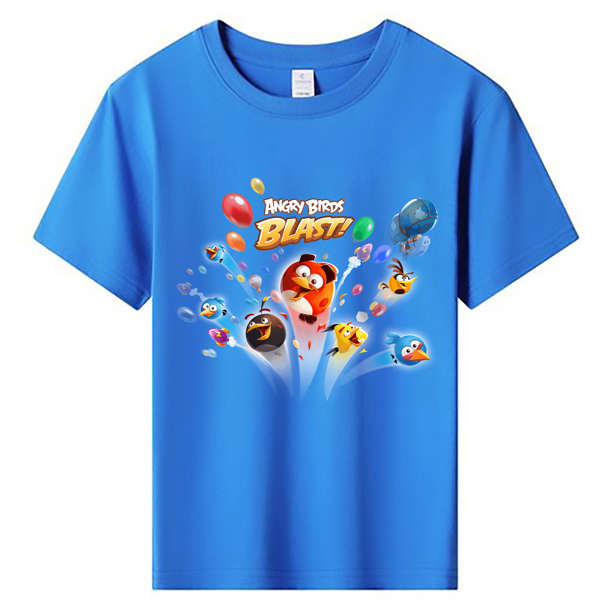 （画像用） Angry Birds アングリーバード 綿100％キッズTシャツ（フロントプリント）